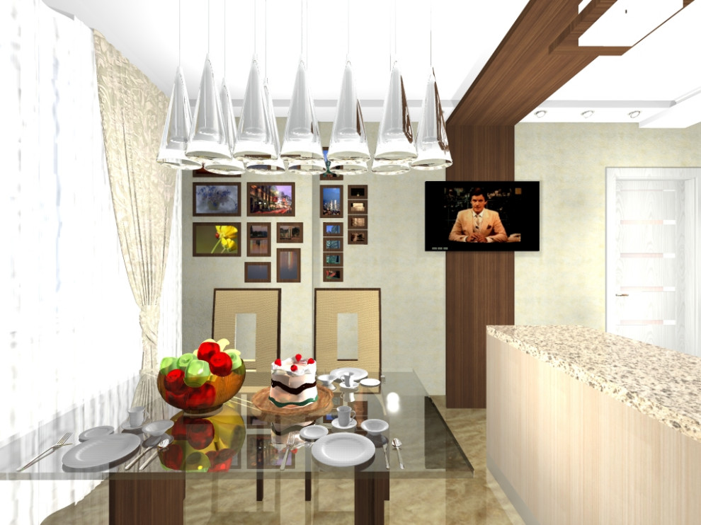 Частный интерьер маленькой квартиры в новостройке Самары.