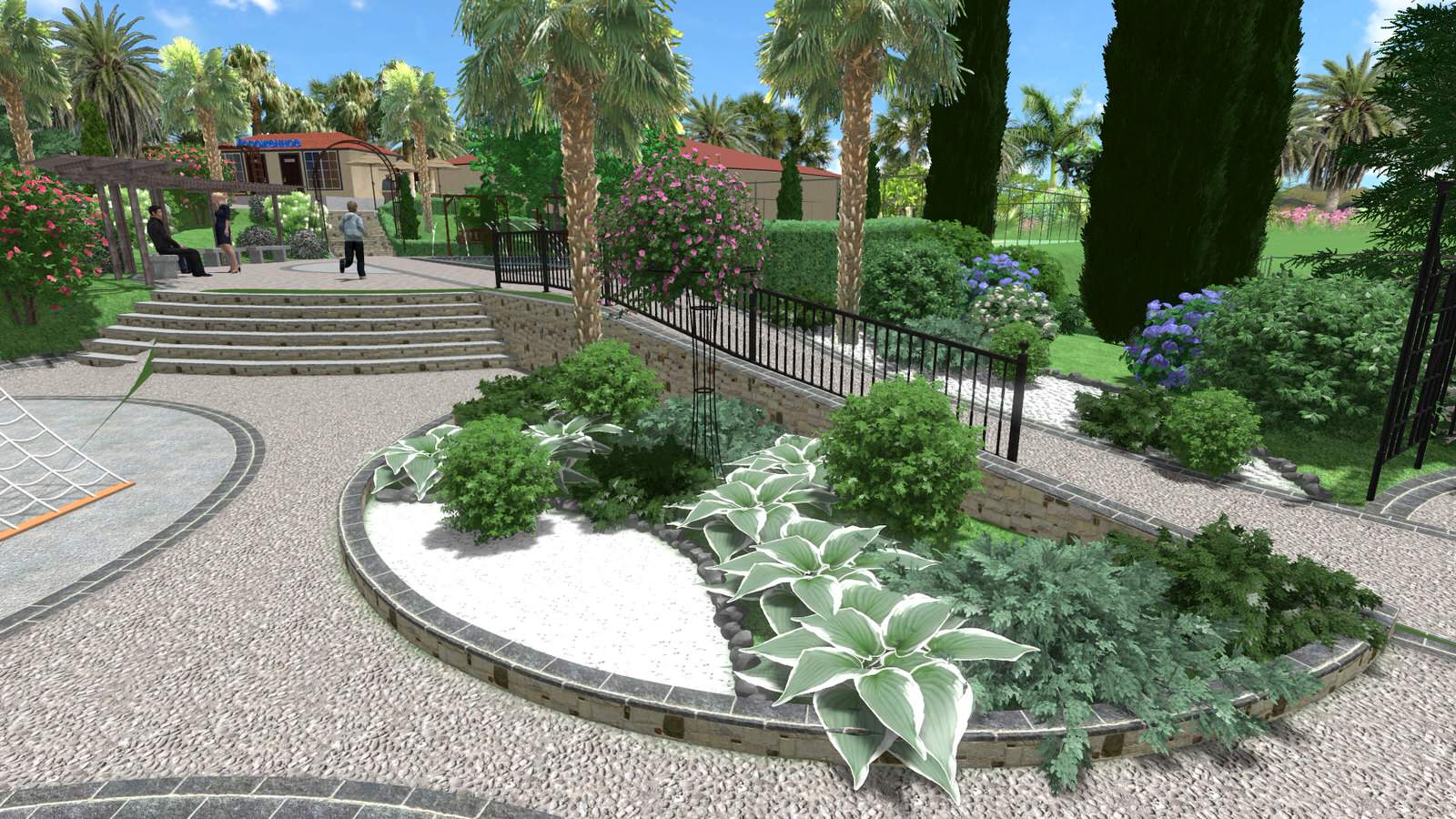 Детская площадка для санатория.