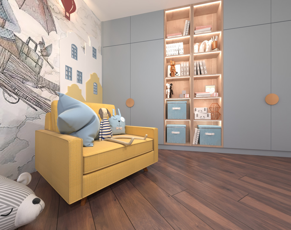 Дизайн-проект интерьера трехкомнатной квартиры.