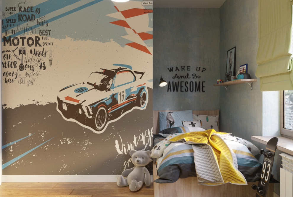 Детская мальчика в ярких тонах