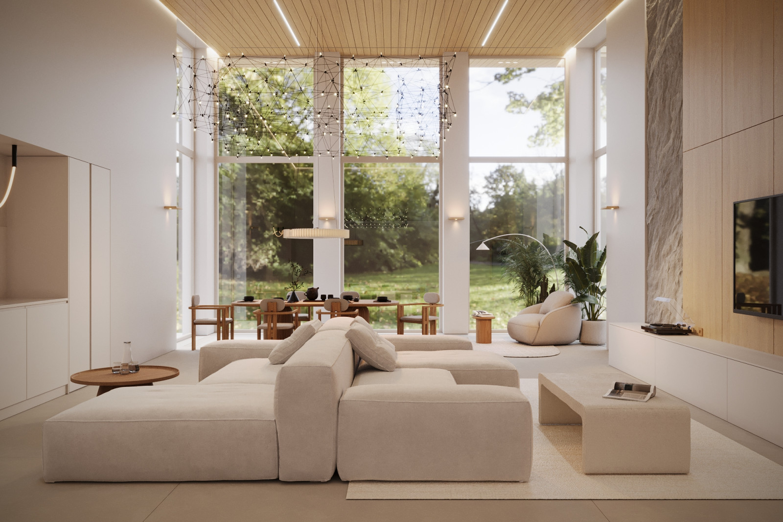 Дизайн интерьера загородного дома в Смоленской области площадью 478м2