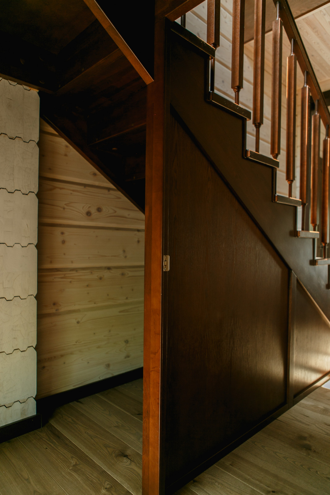 Интерьер дома из клееного бруса