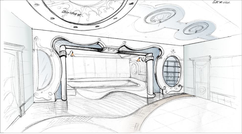 Обложка проекта: Эскиз котежда на 400 м.кв