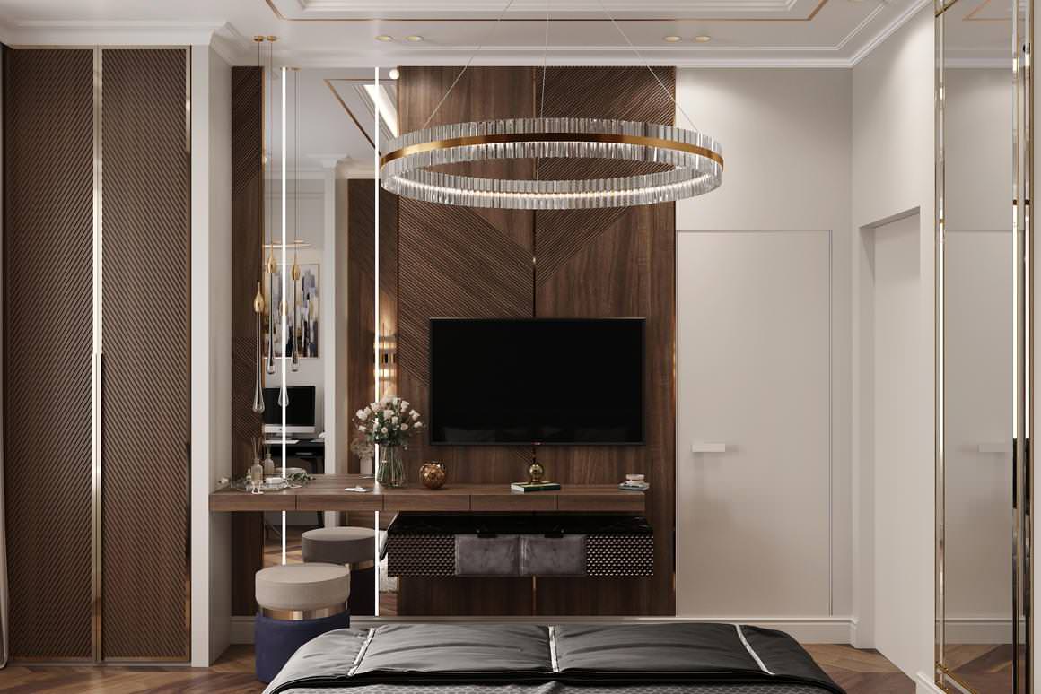 Роскошная современная классика для семьи с детьми в ЖК Русский Дом - 144 метра