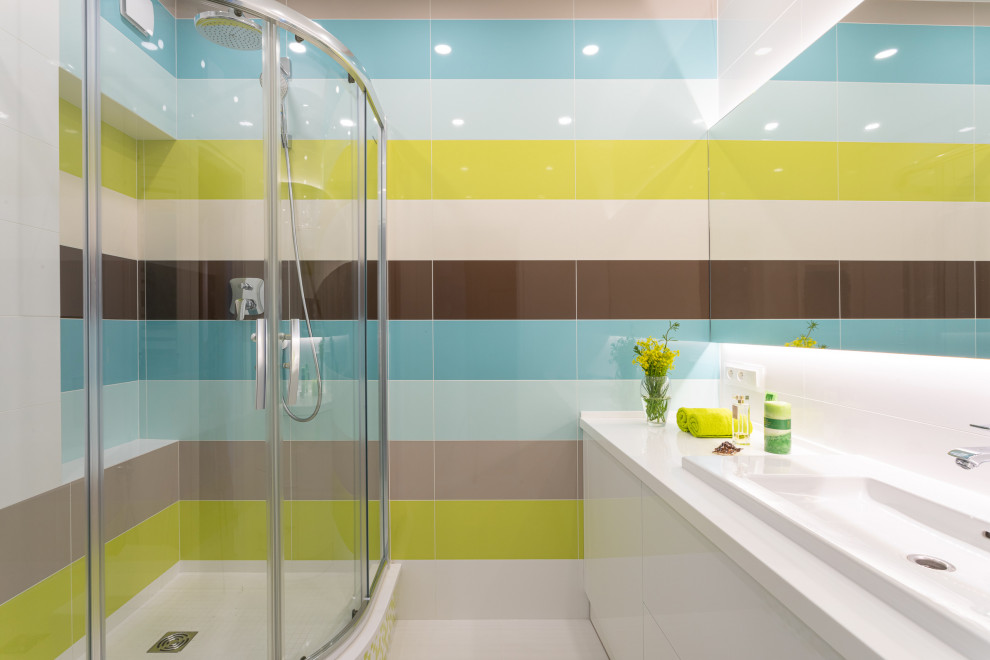 яркий интерьер квартиры 71 кв.м. в г. Калининграде