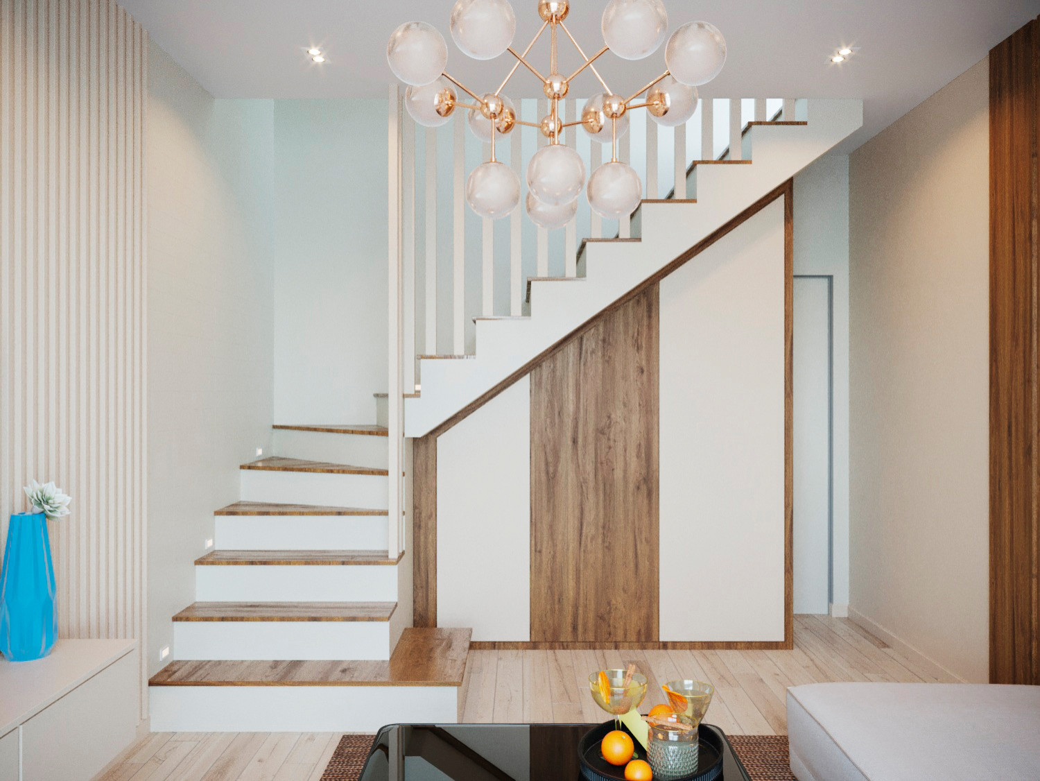 2х Уровневая квартира 90м2 в г. Пионерском Гостиная