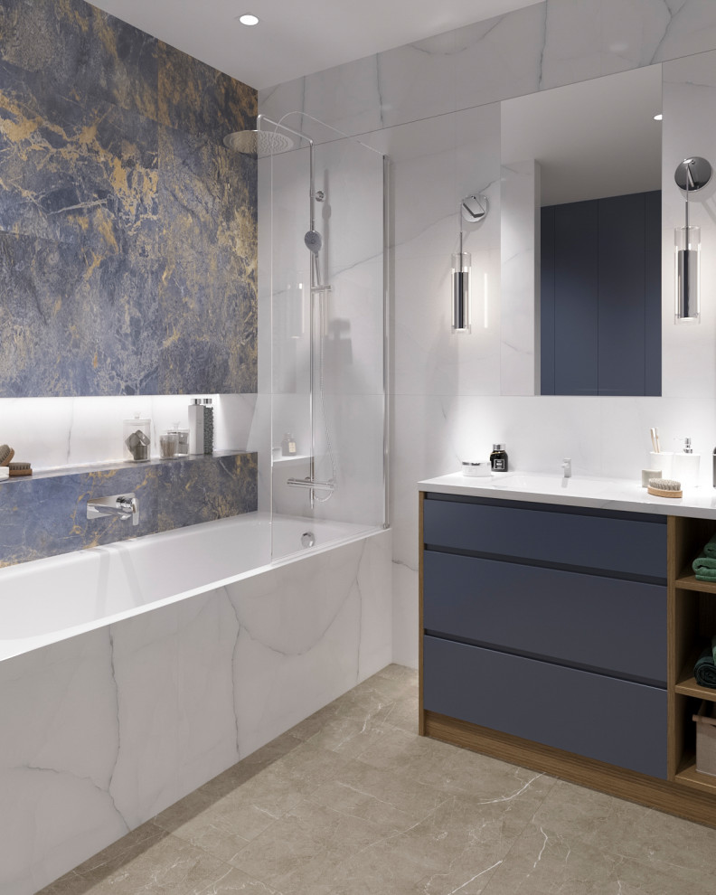 Обложка проекта: Ванная комната по фен-шую, частный дом 200 кв.м