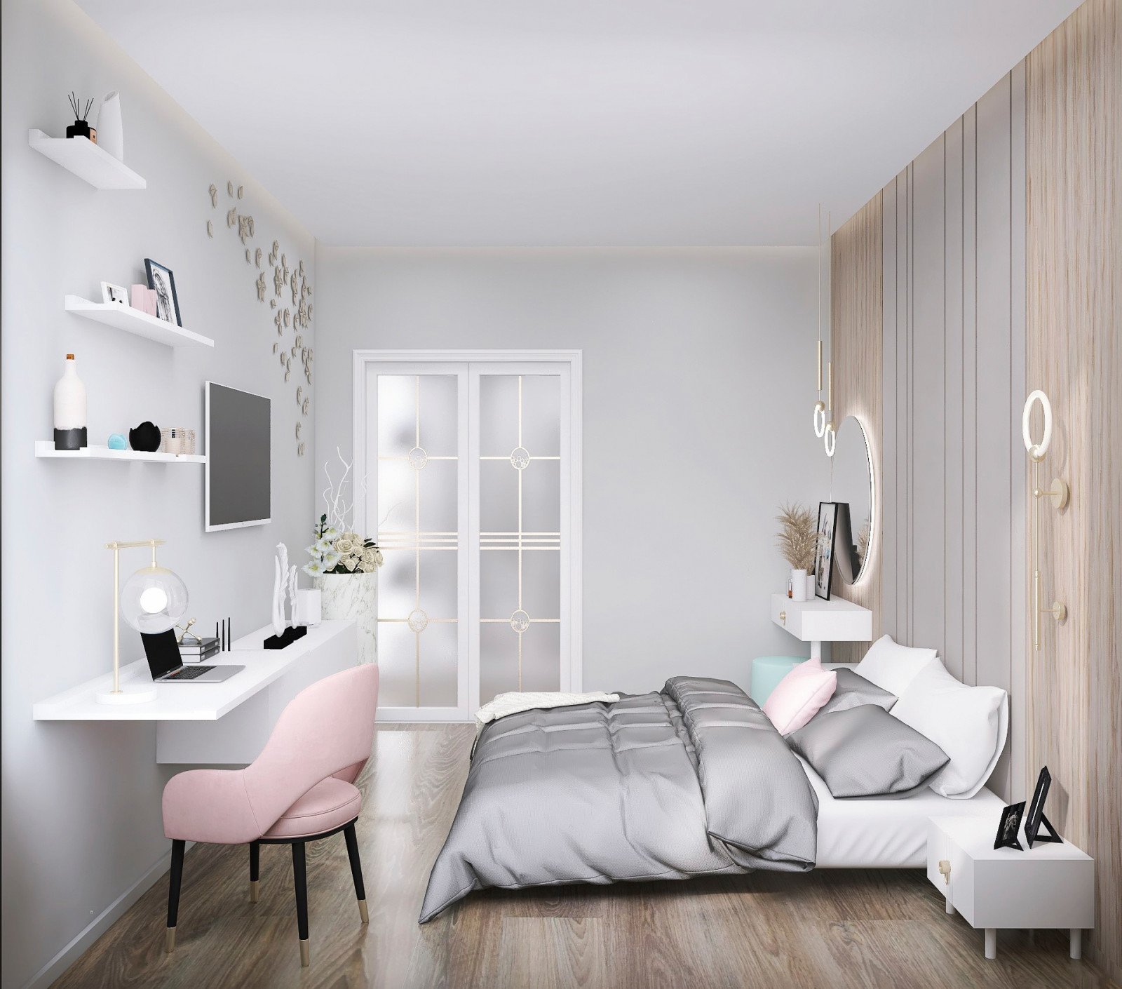 Обложка проекта: Двушка для молодой семьи в ЖК Настоящее: 80 м2 на троих