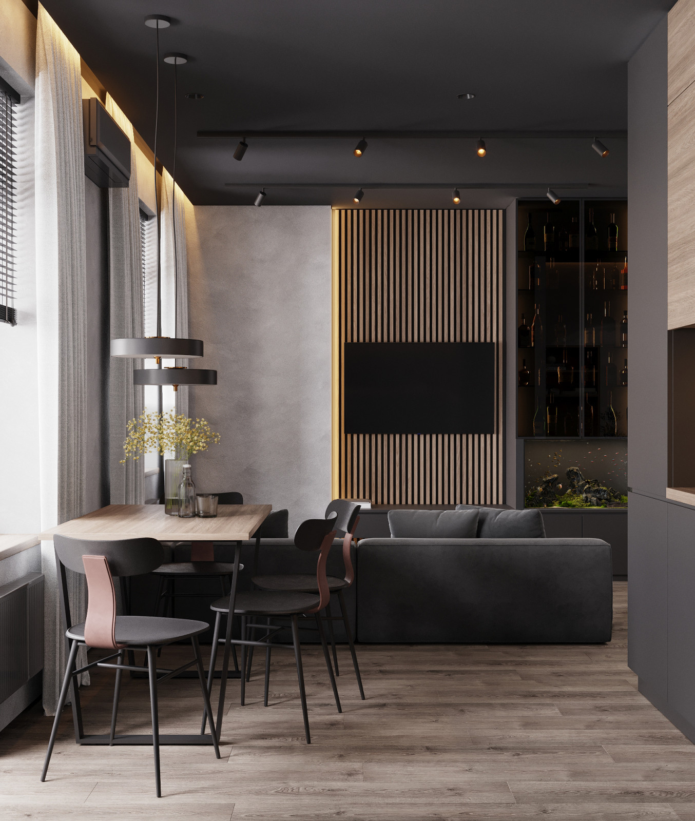 Гостиная-кухня