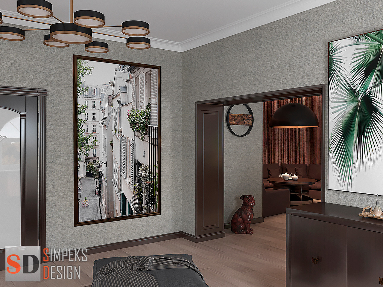 Большие картины в комнате отдыха