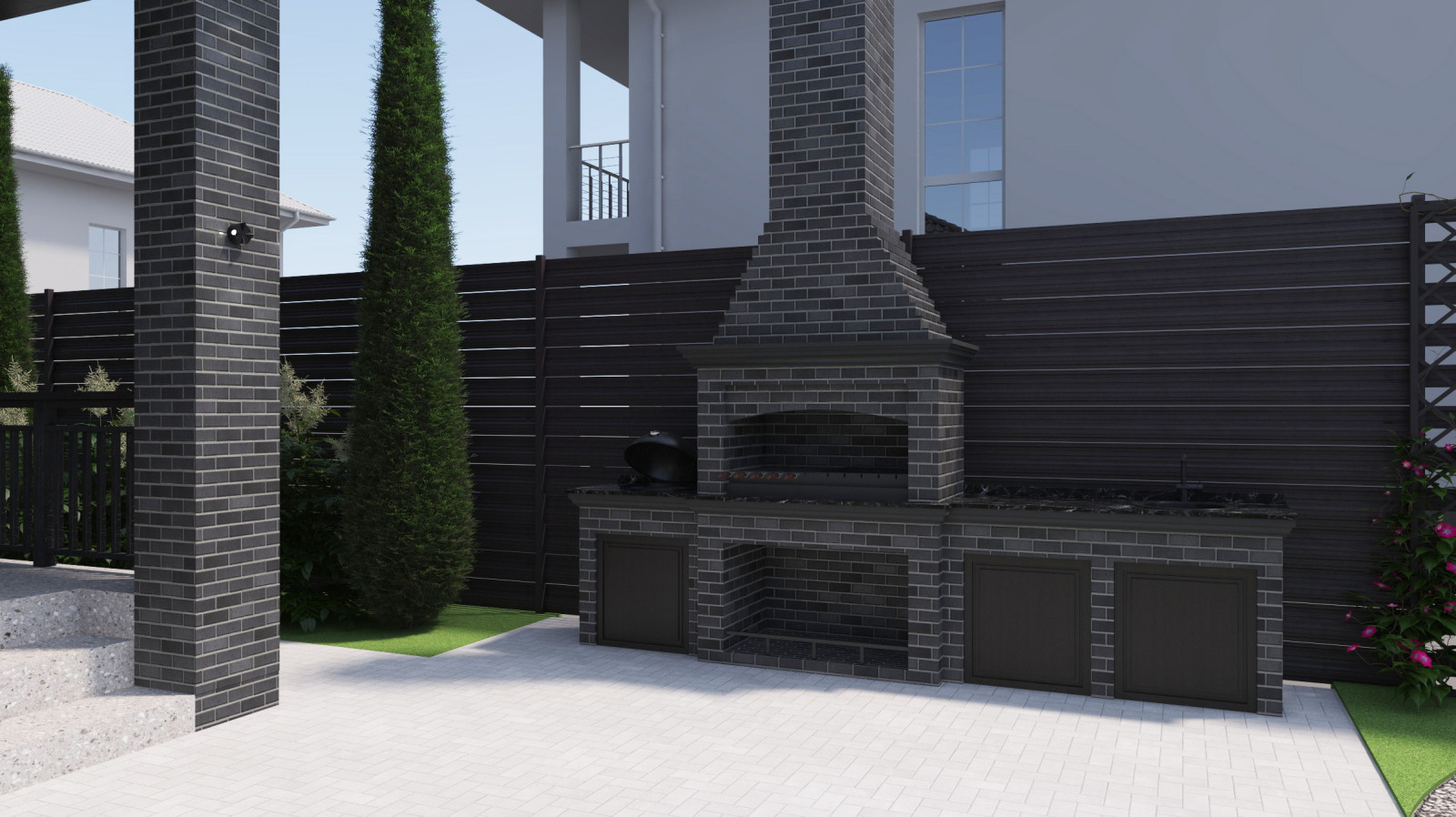 Обложка проекта: Дом ландшафтный дизайн