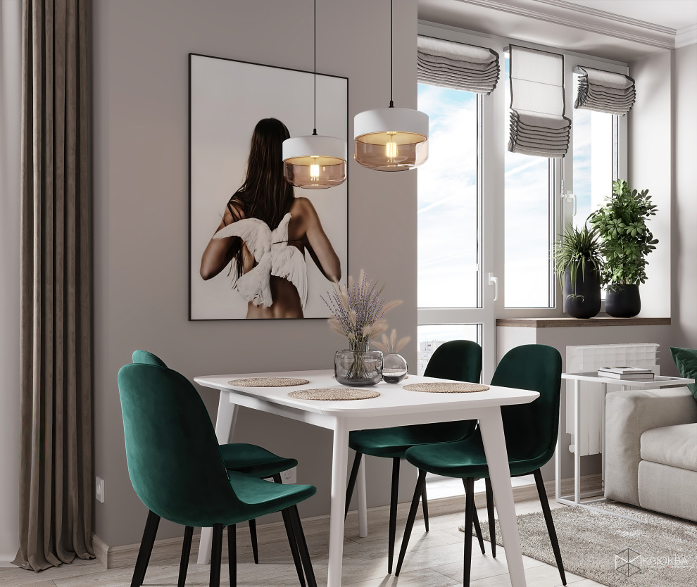 Кухня-гостиная 21 кв.м