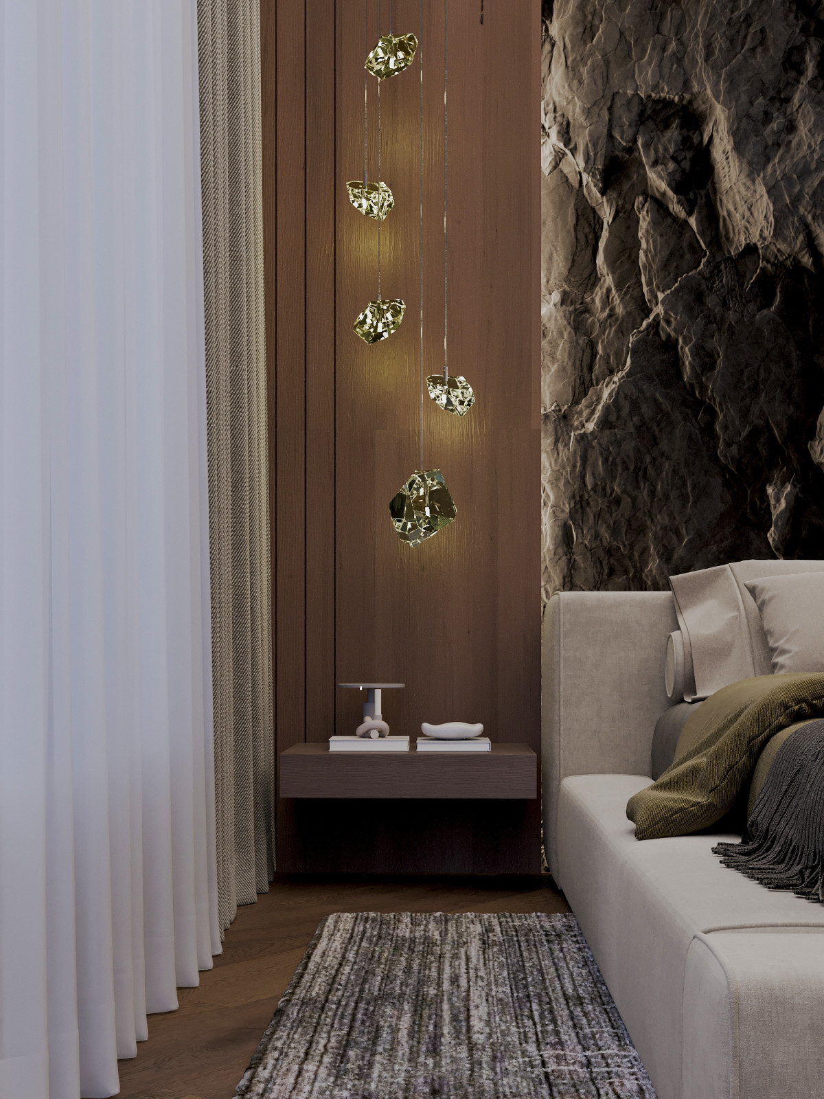 Загорожный Дом Мастер спальня