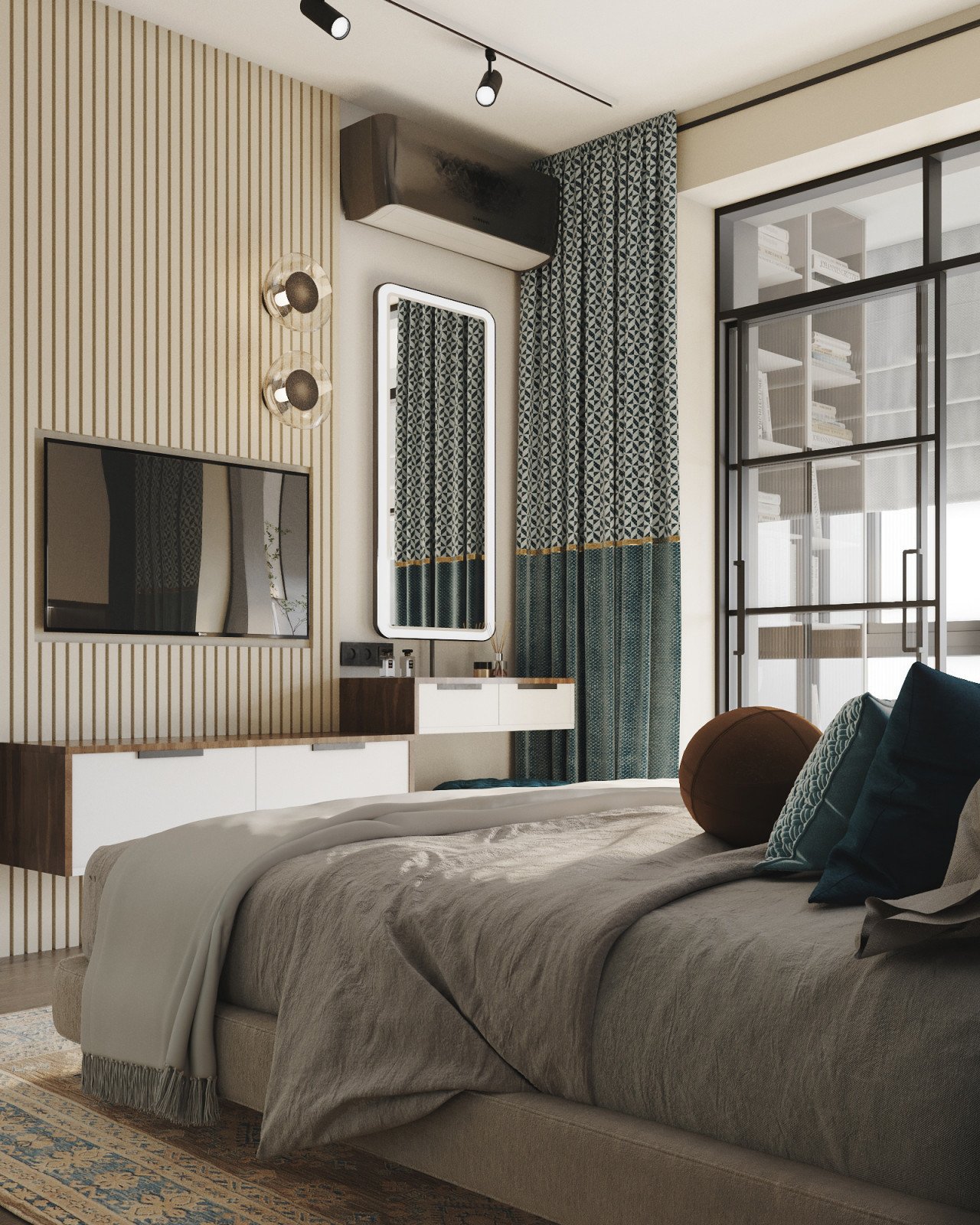 Квартира в ЖК Резиденции Архитекторов для молодой пары с двумя котами, 63 кв.м.