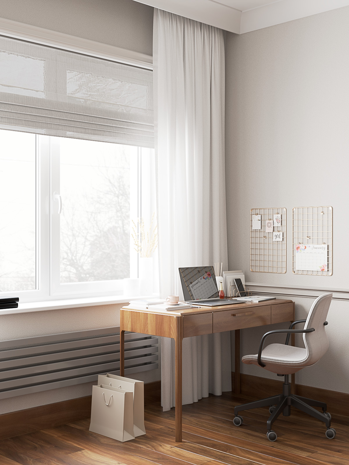 Визуализация трехномнатной квартиры для студии EEDS