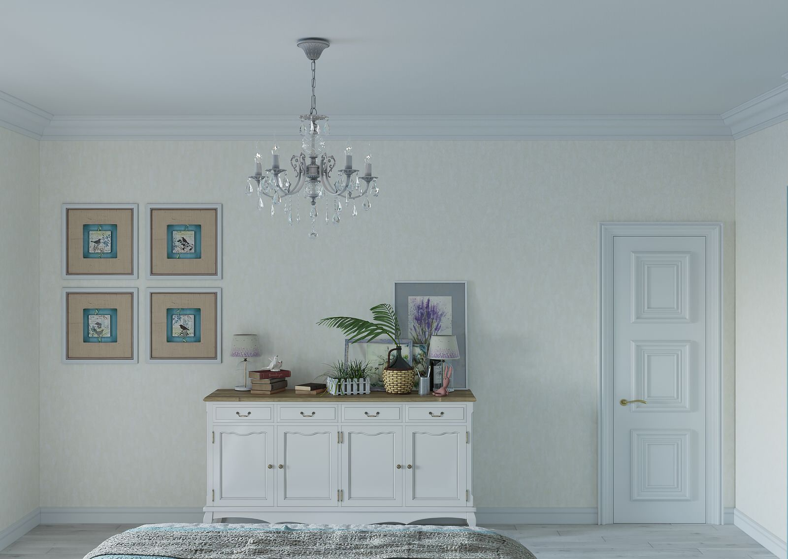 Дизайн интерьеров спальни в г. Нижний Новгород в ЖК Пражский квартал