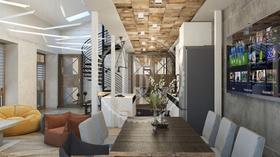 Двухуровневая квартира в стиле LOFT