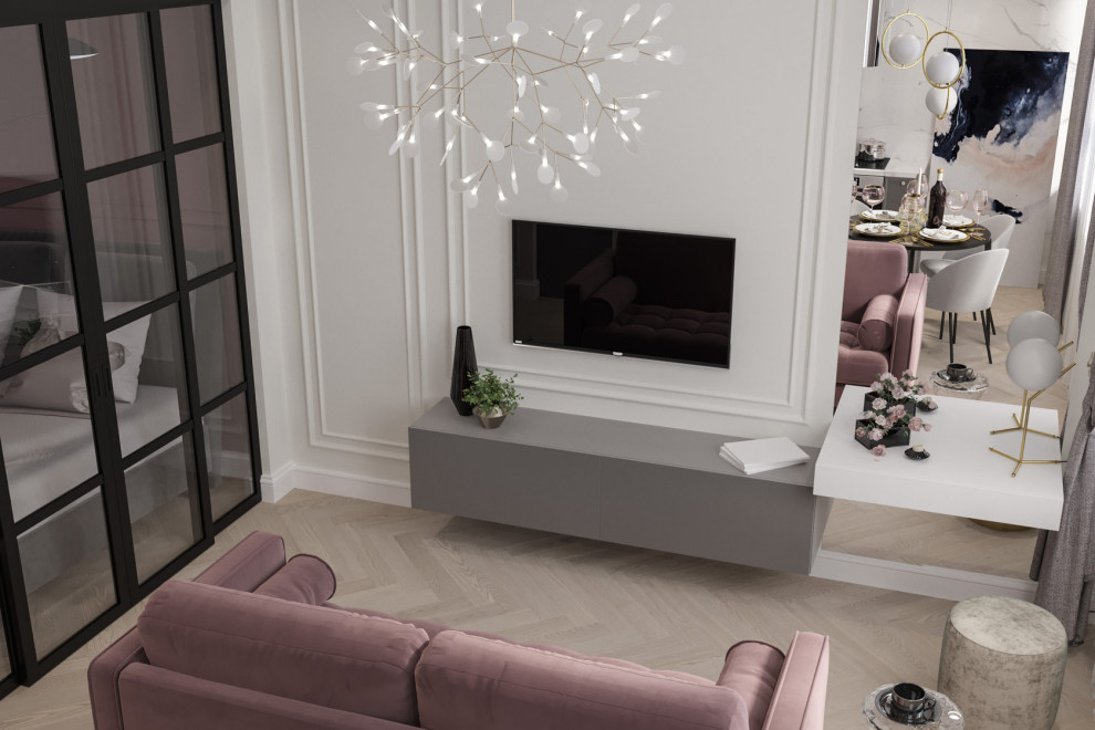 Проект апартаментов для молодой творческой девушки #apartments_bukinist