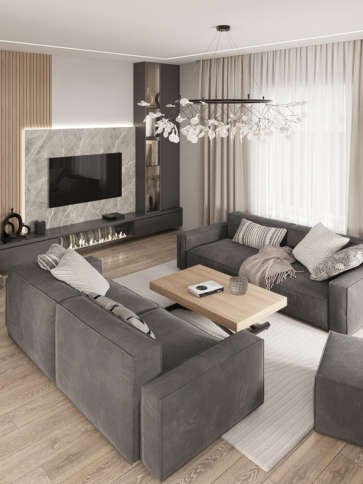 Просторная гостиная