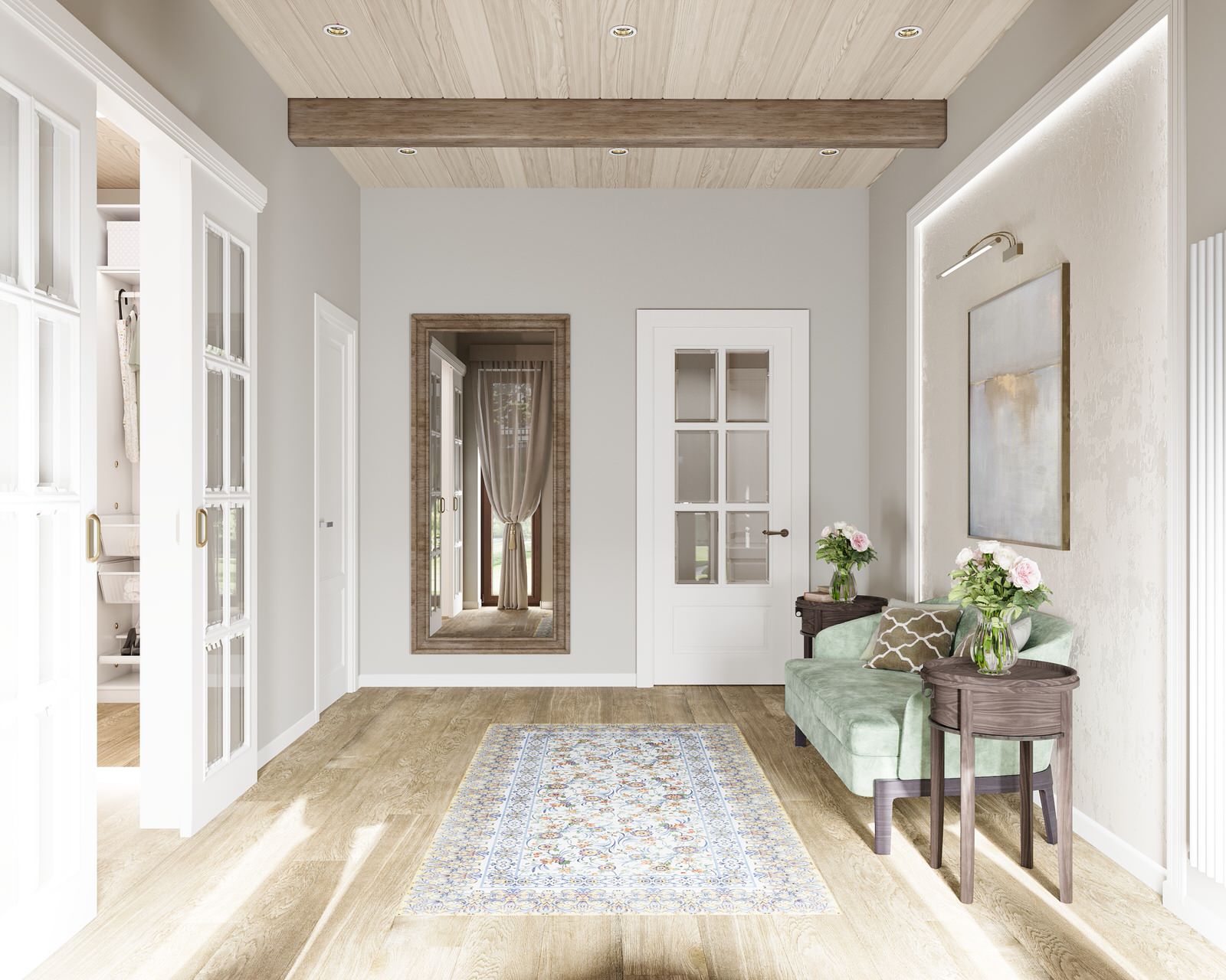 Холл в загородном доме