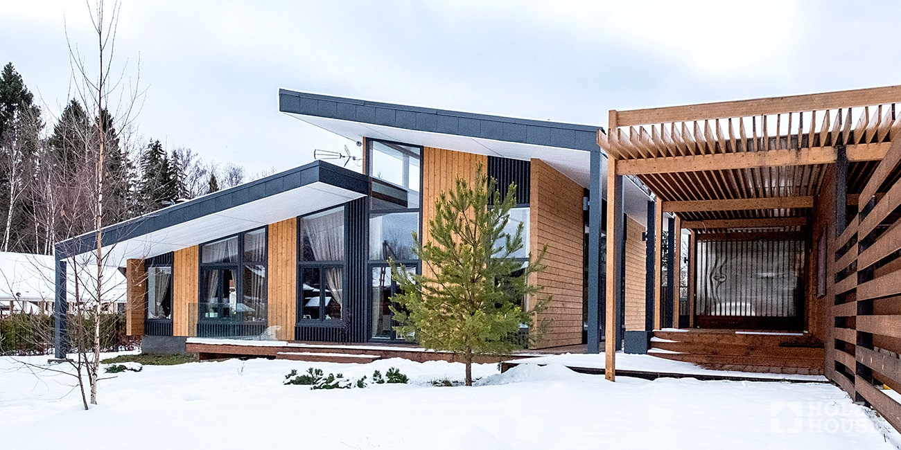 Загородные жилые коттеджи в стиле Шале