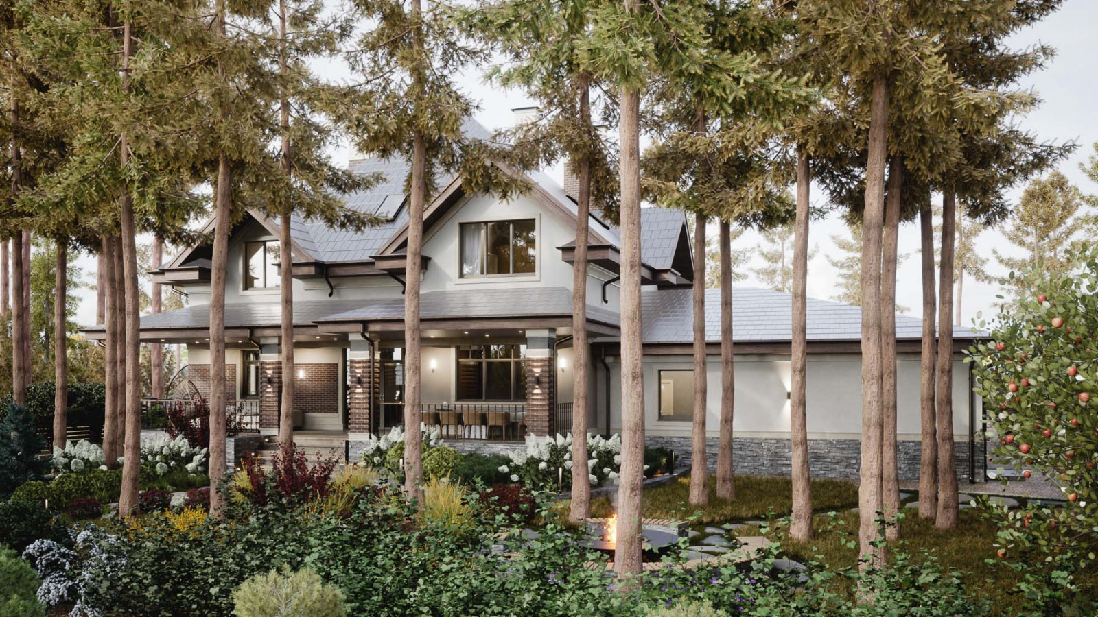 Вид на задний двор