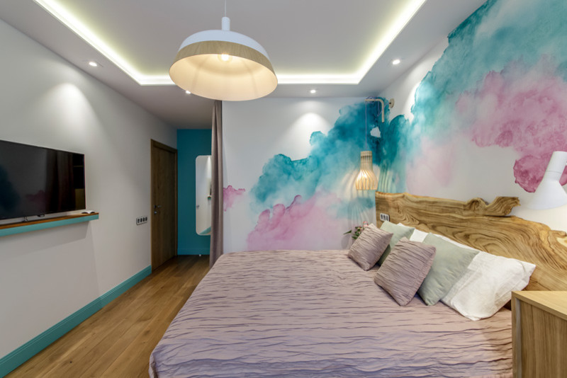 Проект Переделка с НТВ "Спальня в цветных облаках"