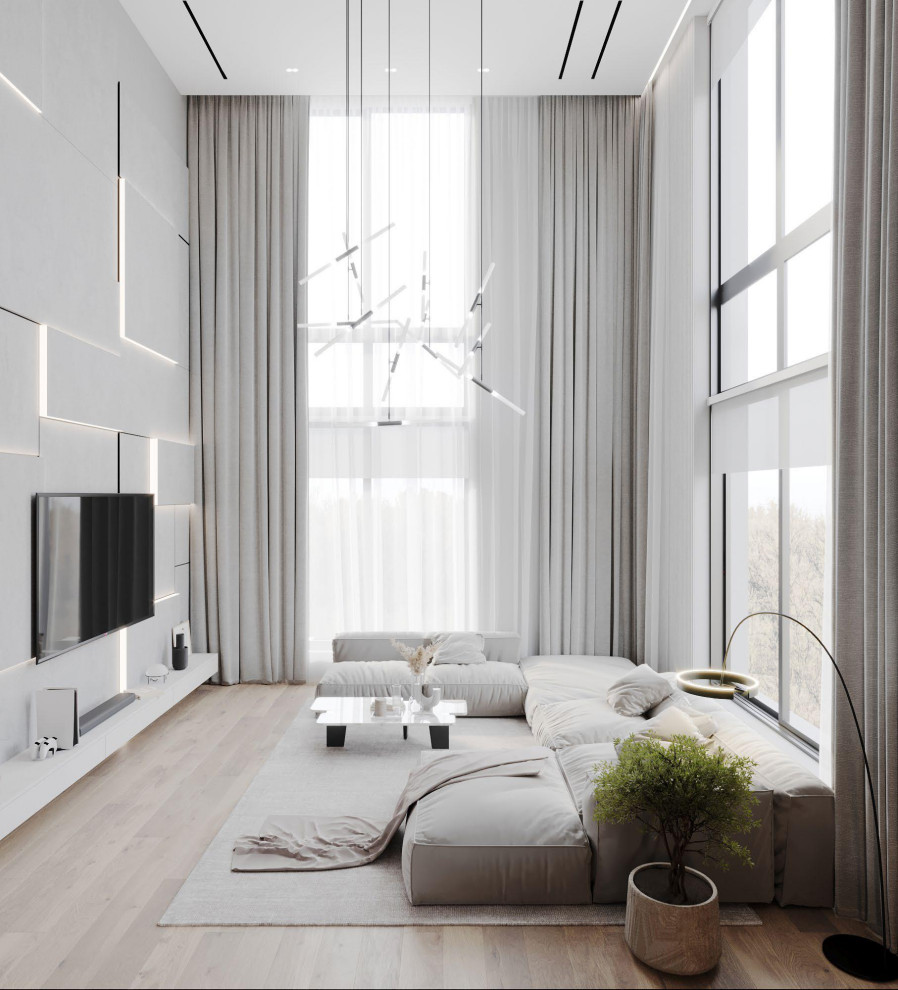 Просторный дом в светлых оттенках