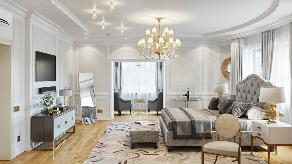 Обложка проекта: Спальня в особняке в Глухово, Московская область