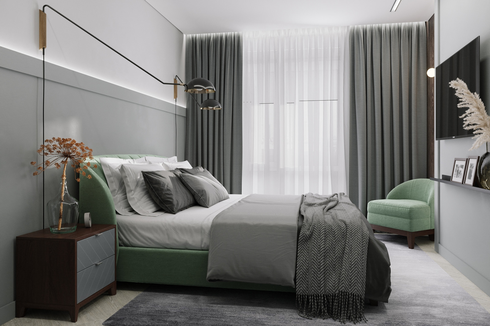 Спальня, ракурс 3