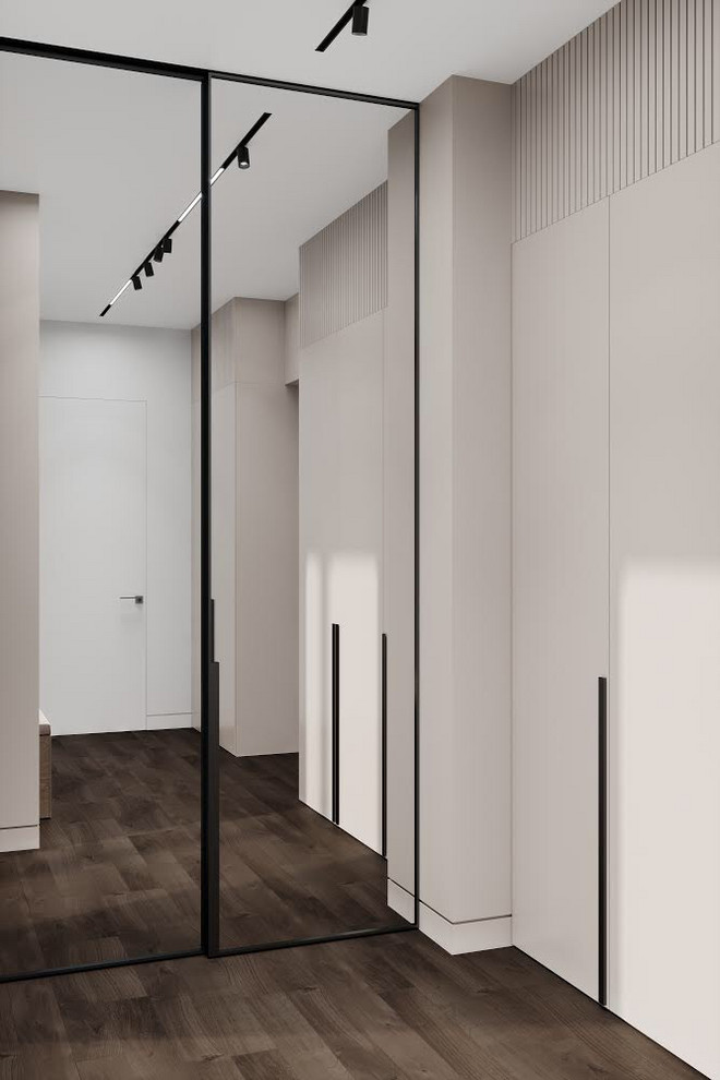 Дизайн-проект квартиры в стиле минимализм (Дыбенко)