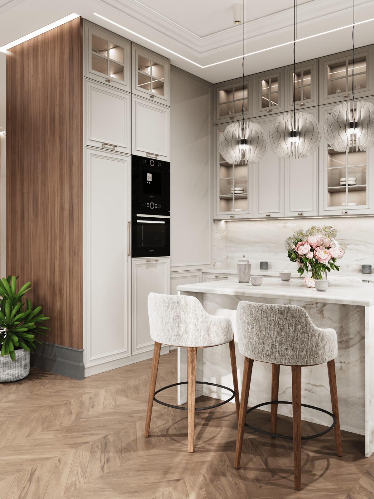 Современный интерьер на 200 кв.м.