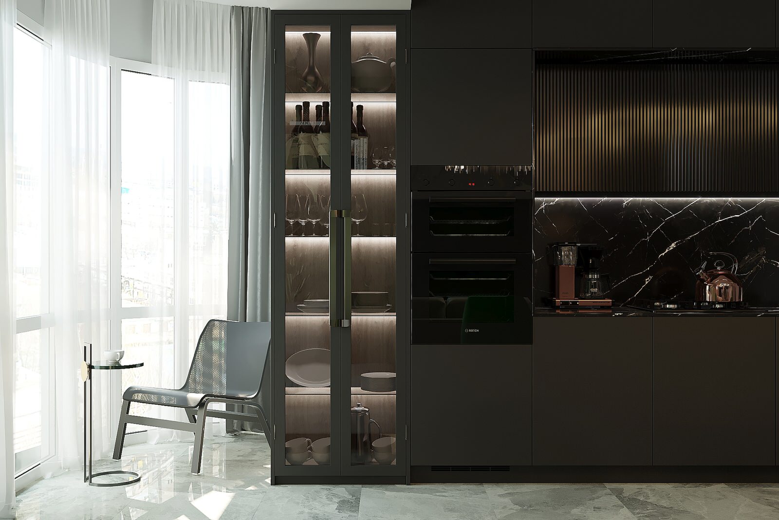 Двухуровневая квартира для молодой семьи