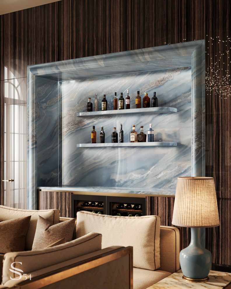 Пастельные акценты в комнате отдыха