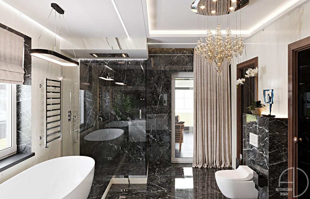 Дизайн интерьера загородного дома. Поселок Зеркальный 250 м2