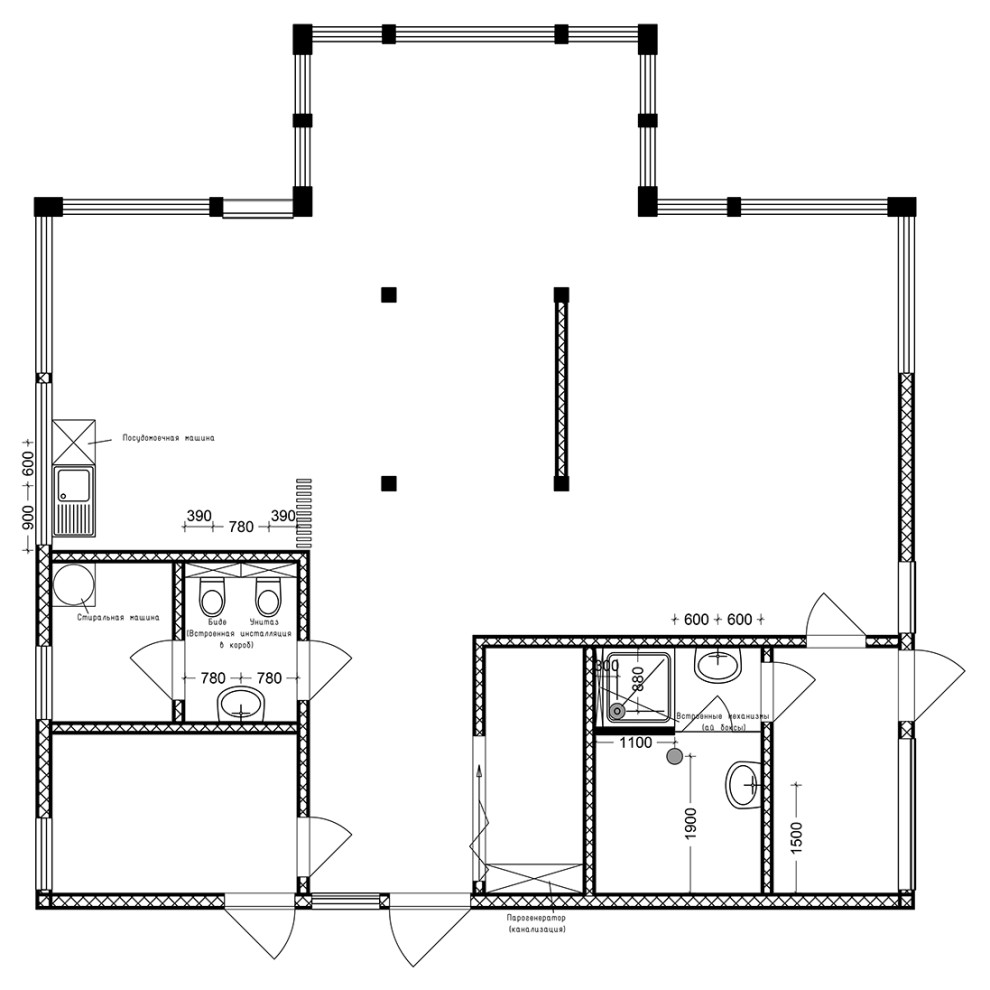 House in Komarovo | Dining room | Hall