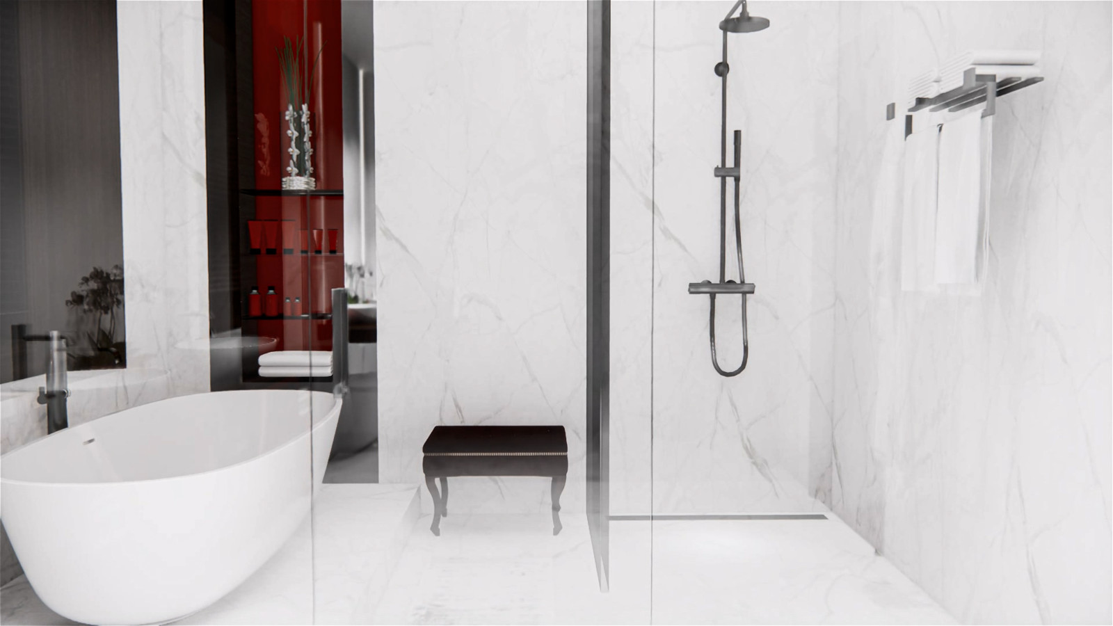 Визуализация проекта отеля в китайском стиле