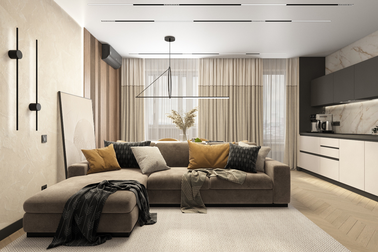 Проект 4-комнатной квартиры в Москве