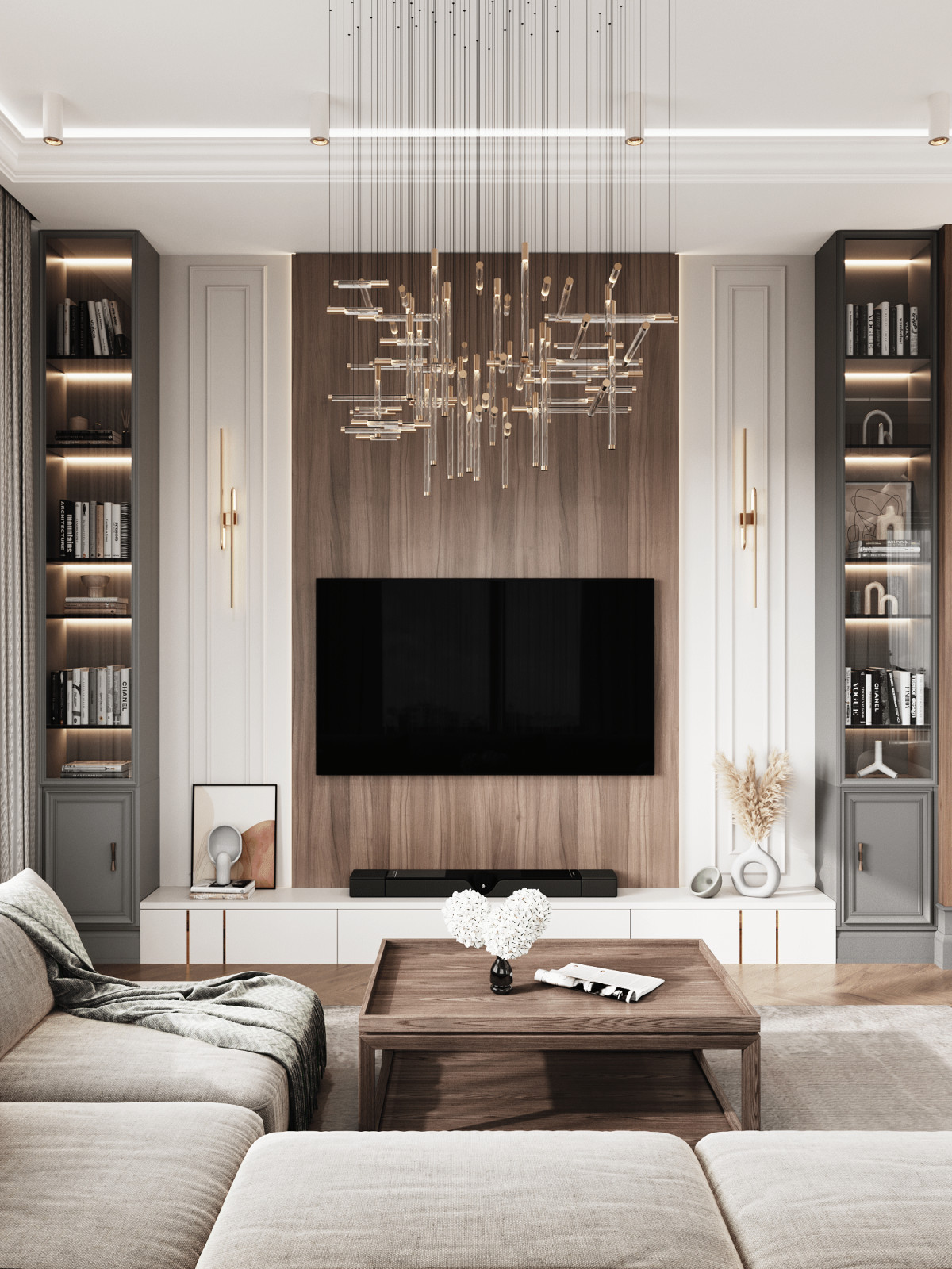 Современный интерьер на 200 кв.м.