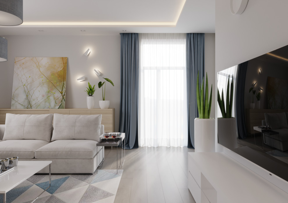 Кухня-гостиная в загородном доме