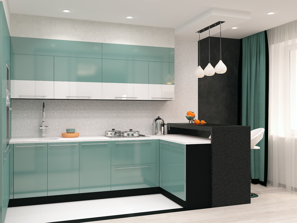 Квартира в палитре "Гауди"