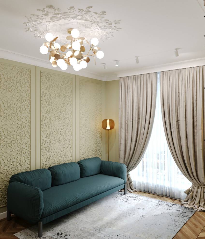 Двухкомнатная квартира в неоклассическом стиле