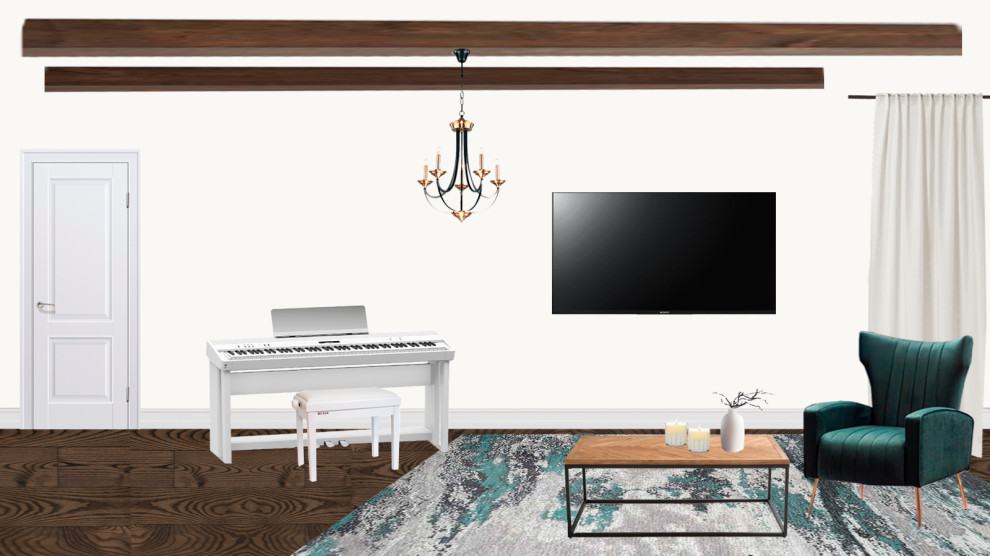 Гостинная+кухня коллаж