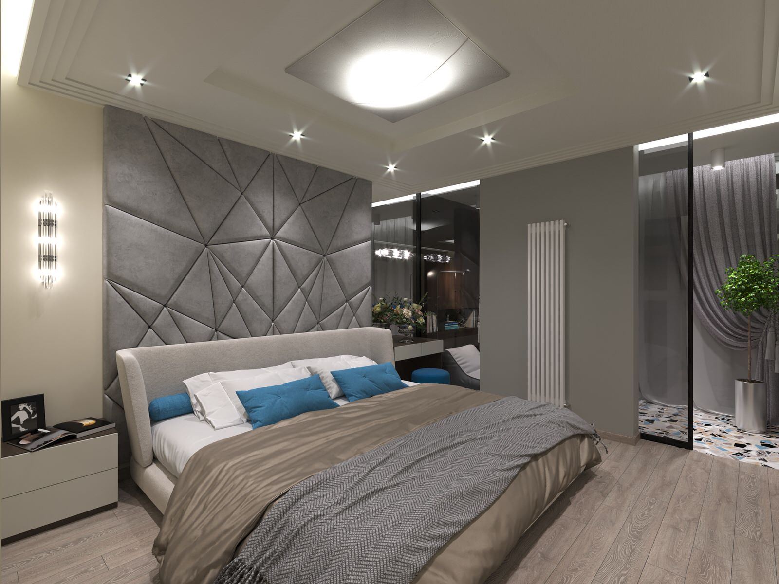 Современная планировка трёхкомнатной квартиры 110 м² в ЖК «Новое Тушино»