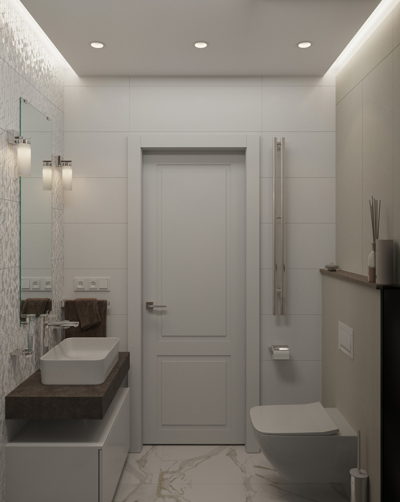 Квартира 110 м2. Природный аквамарин