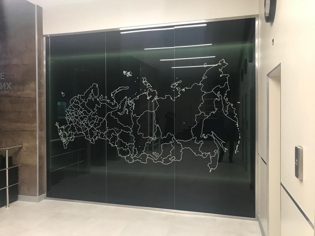 Стеклянные перегородки