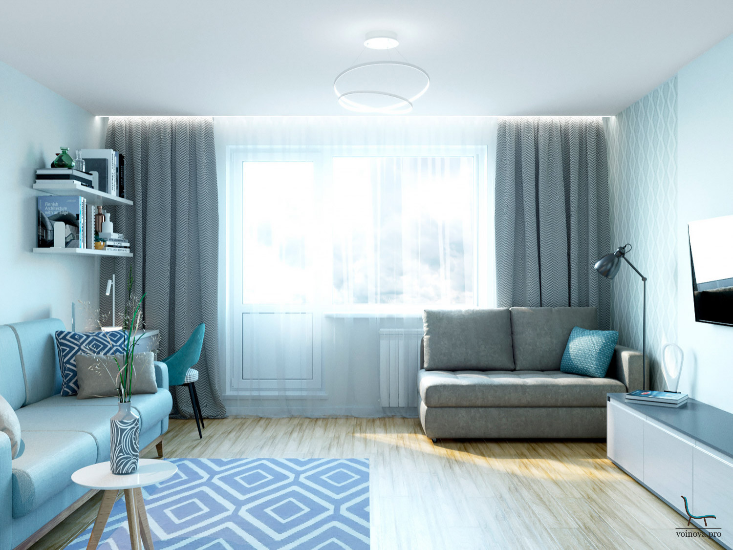 Обложка проекта: Современная квартира с оттенком Скандинавии