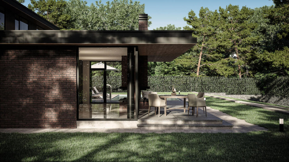 Проект с плоской кровлей 322 м2