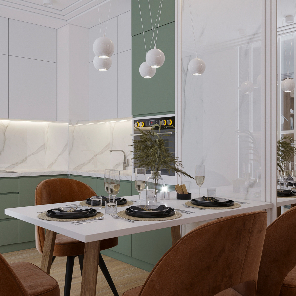 Обложка проекта: Из двушки в трешку с кухней-гостиной