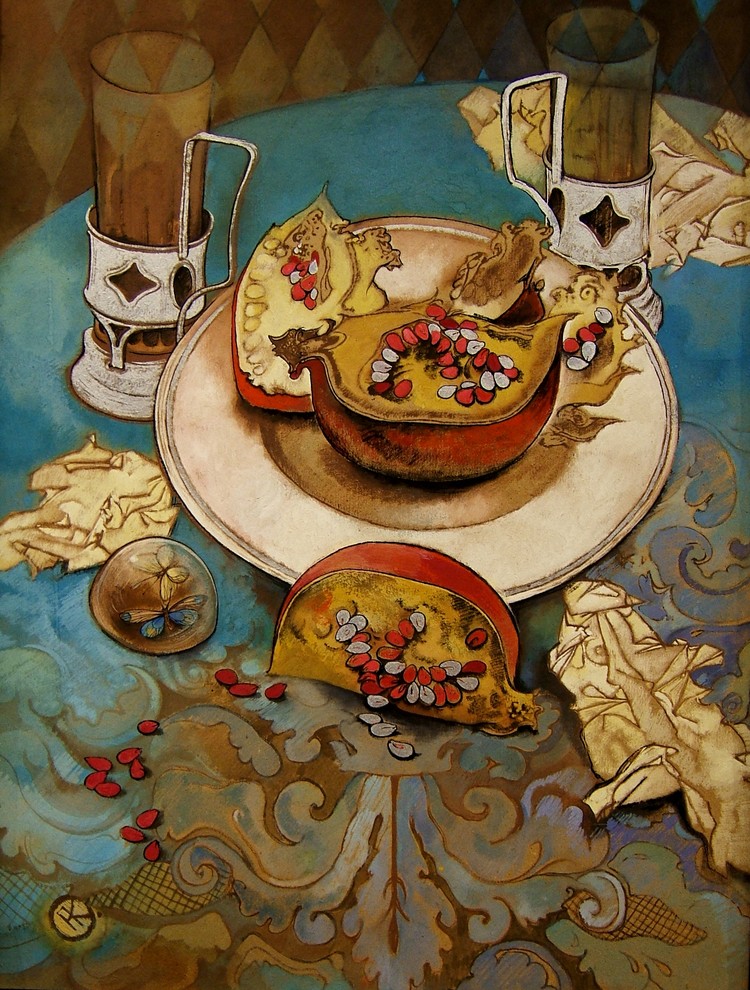 Обложка проекта: Натюрморт "Гранаты на блюде"